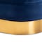 Baxton Studio Fiore Royal Blue Velvet Upholstered Gold Finished Swivel Accent Chair 161-10397 - alternate 9